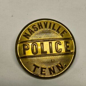 Vintage Superior Quality Nashville Police Tennessee Uniform Button Metal